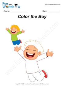 Boy - Colouring Worksheet