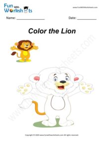 Lion - Colouring Worksheet