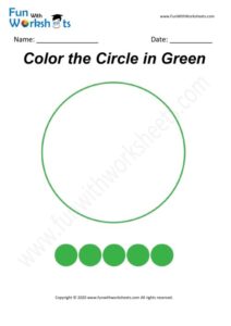 Circle - Colouring Worksheet