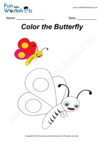 Butterfly - Colouring Worksheet