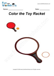 Racket - Colouring Worksheet