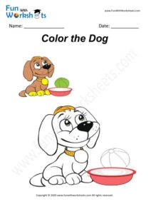 Dog - Colouring Worksheet
