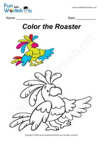 Roaster - Colouring Worksheet