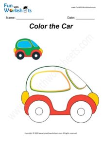 Car - Colouring Worksheet