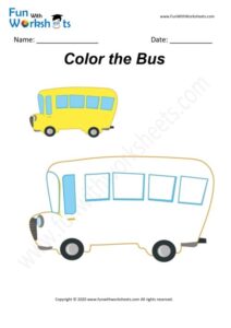 BUS - Colouring Worksheet