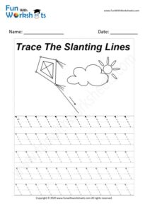 Trace the Slanting Lines