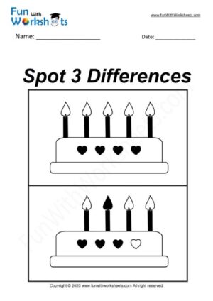 Spot the Differences Activity Worksheets - Free printable Worksheets