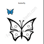 butterfly preschool worksheet