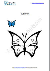 butterfly preschool worksheet
