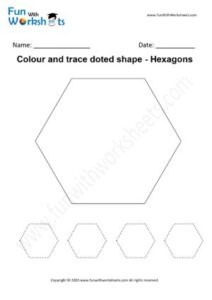 Trace and Color Preschool worksheet