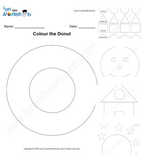 Shape Colouring Preschool worksheet