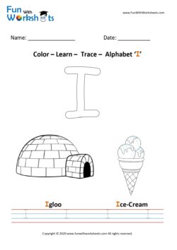 Color Trace and Learn Capital Alphabet I