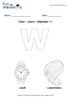 Color Learn small alphabet w