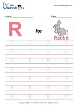 letter r tracing worksheet for preschool kids free printable worksheets