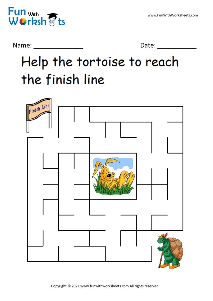 Maze Brain Teaser Worksheet 10