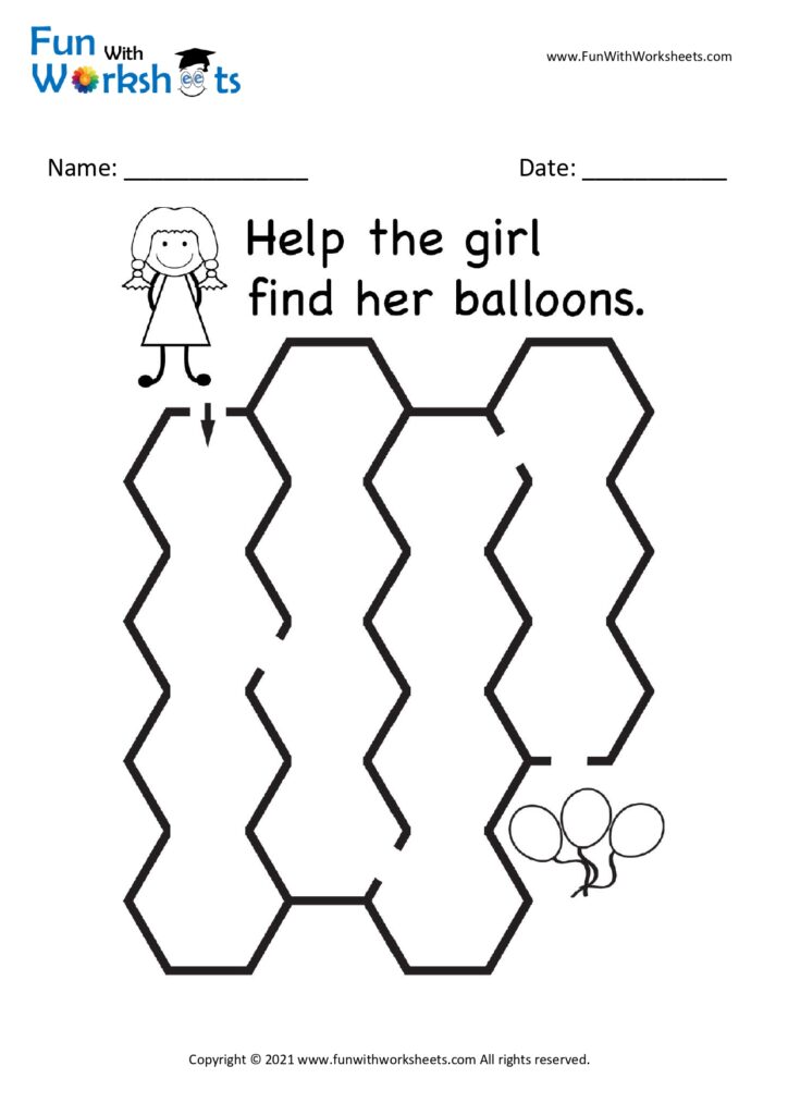 Maze Brain Teaser Worksheet 3