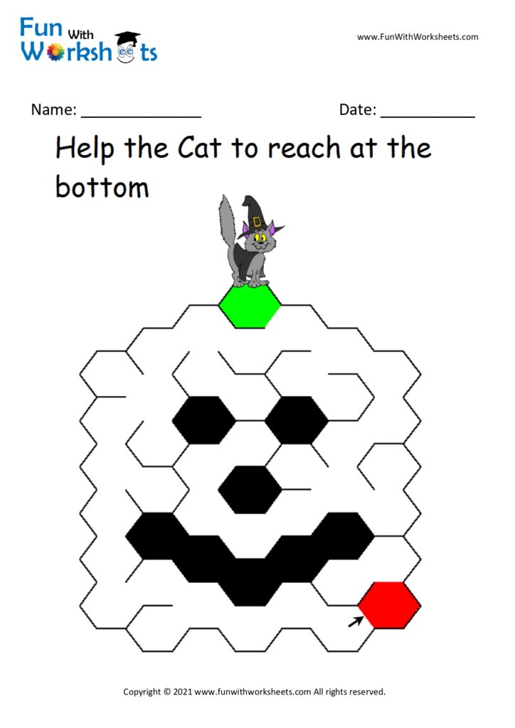 Maze Brain Teaser Worksheet 6