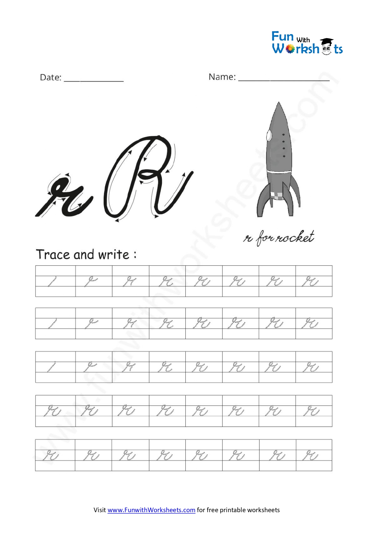 Free Printable Worksheets -Cursive Small letters Archives - Page 2 of 3 ...