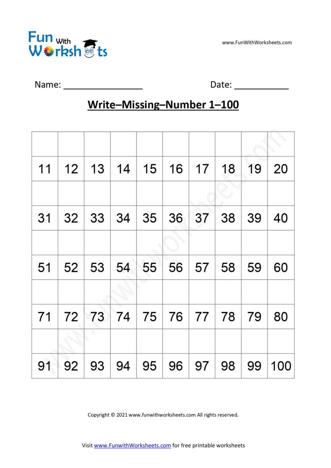 Simple Counting Practice Worksheets - Free Printable Worksheets