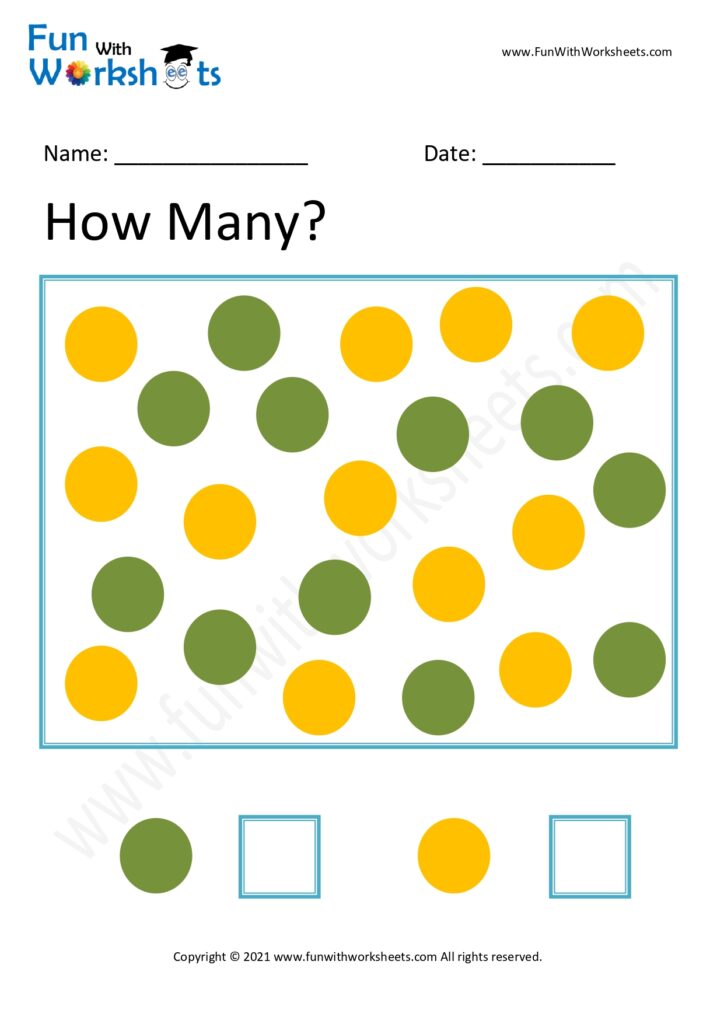 Number Practice Count How objects - Free Printable Worksheets